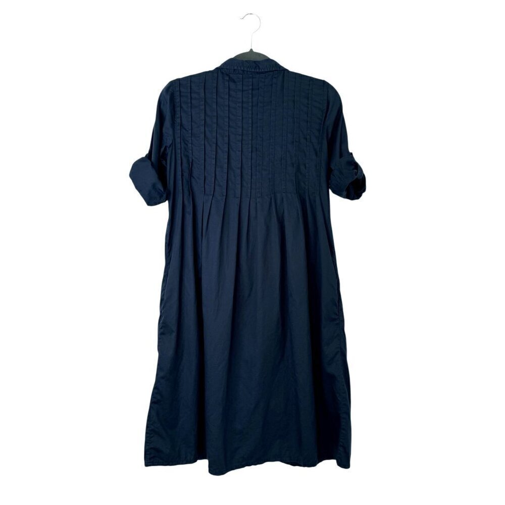 GAP Navy Blue Button Front Shirt Dress - Picture 4 of 5
